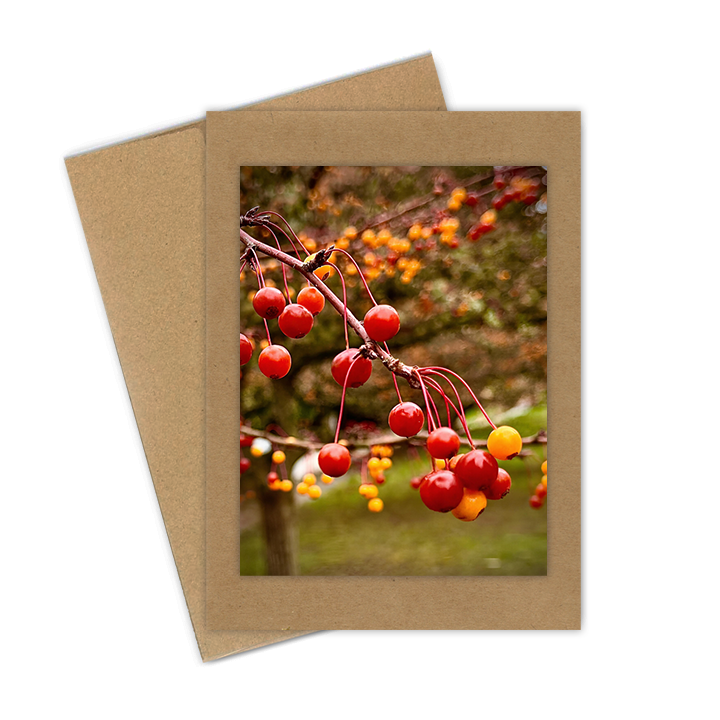 "Brandywine Crabapple" Handmade 5x7 Greeting Card
