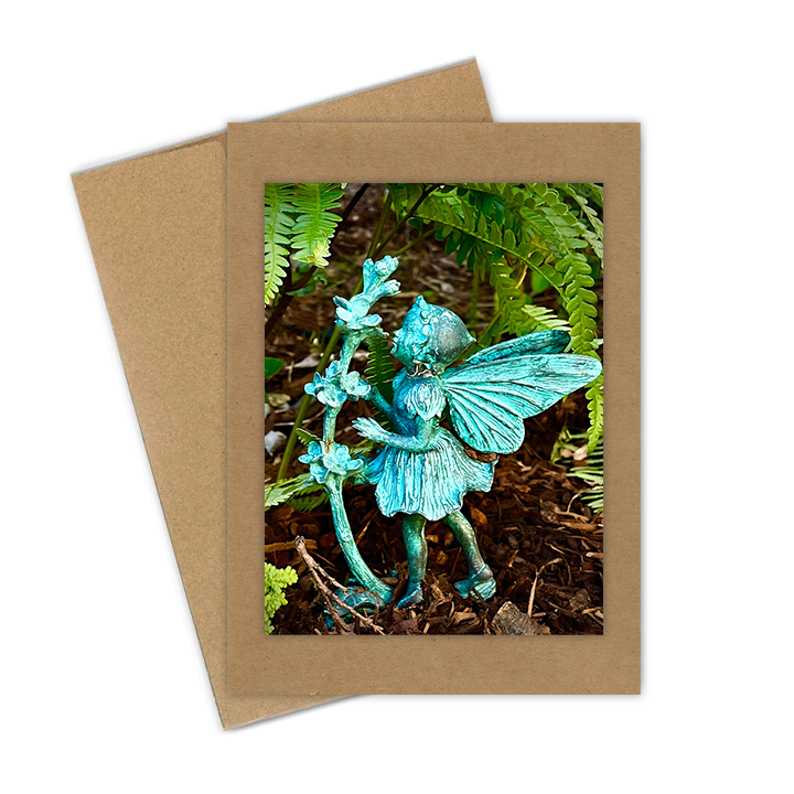 "Antique Fairy" Handmade 5x7 Greeting Card