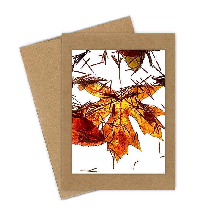 "Fall Leaf" Handmade 5x7 Greeting Card