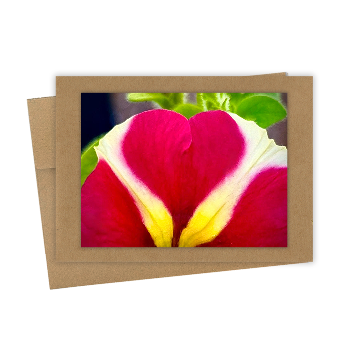 "Red Heart"  Handmade 5x7 Greeting Card