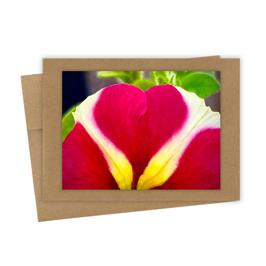 "Red Heart"  Handmade 5x7 Greeting Card